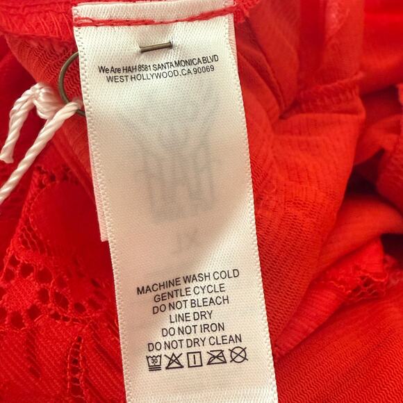 We Are HAH Take HAH Bow Bodysuit - Blood Orange - Reversible - Size XL - $178 - Picture 10 of 10